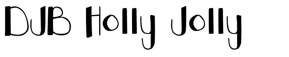 DJB Holly Jolly B'Golly font